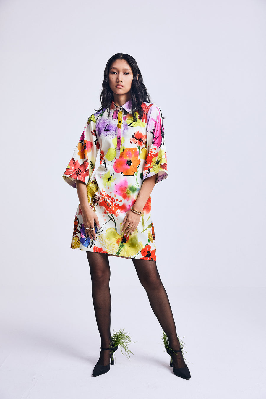 Paint me into Spring" Dress