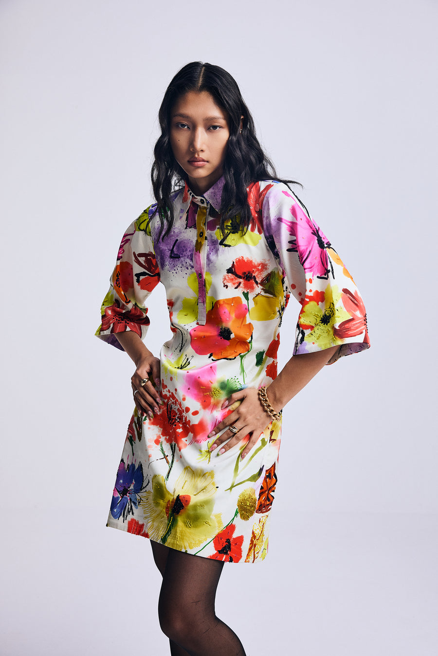Paint me into Spring" Dress