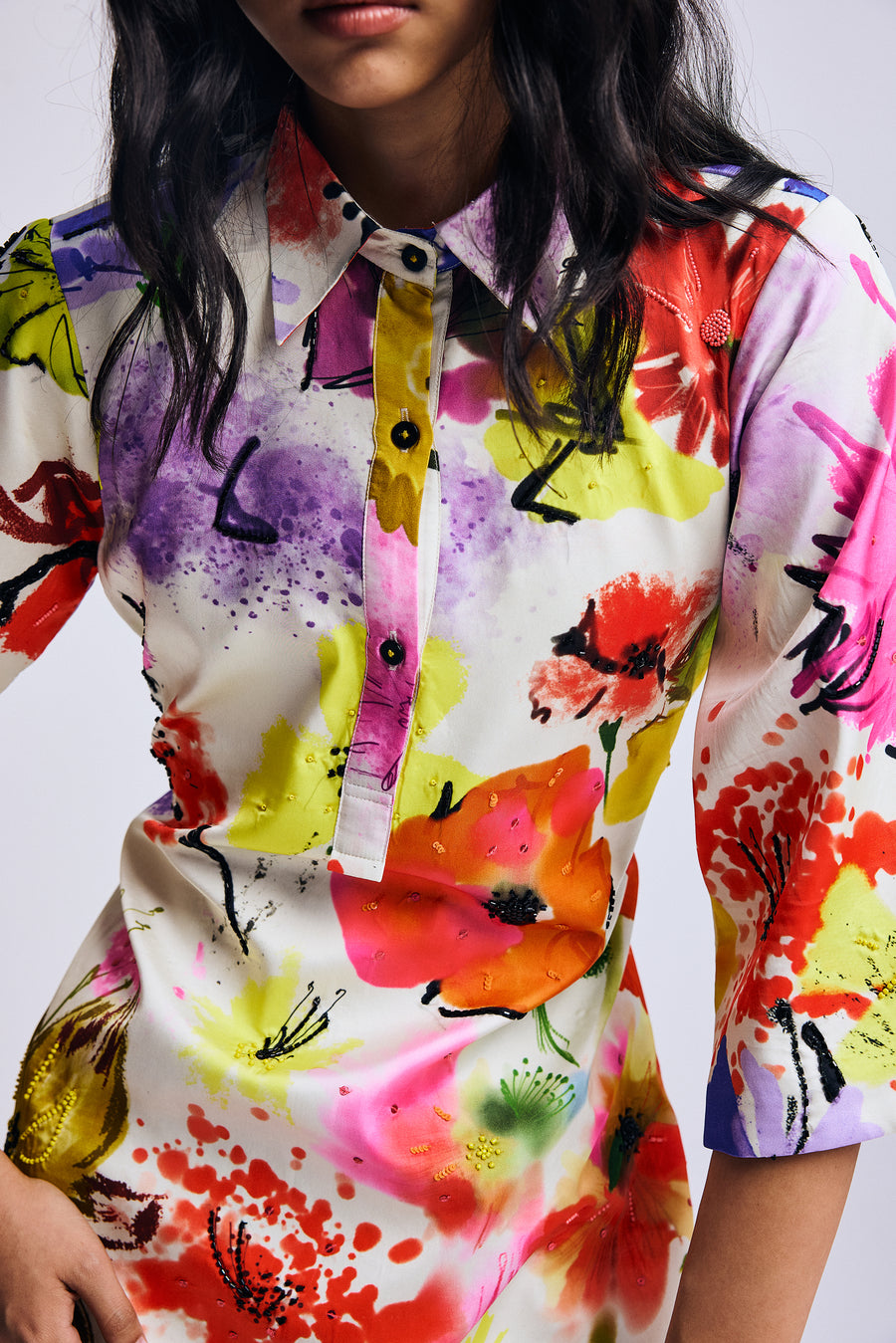 Paint me into Spring" Dress