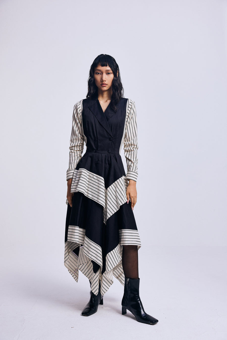 Lines Unfolding" Dress