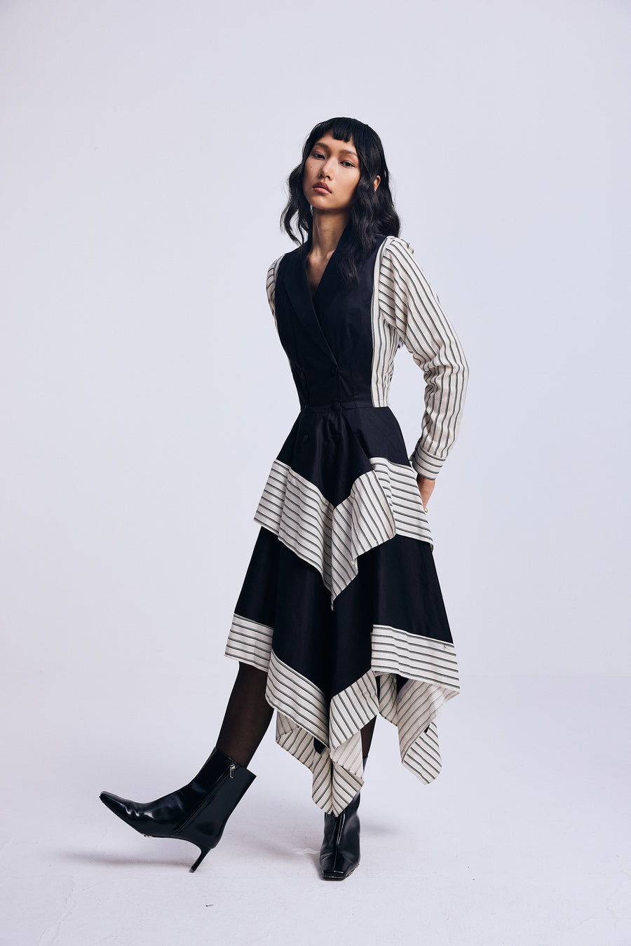 Lines Unfolding" Dress