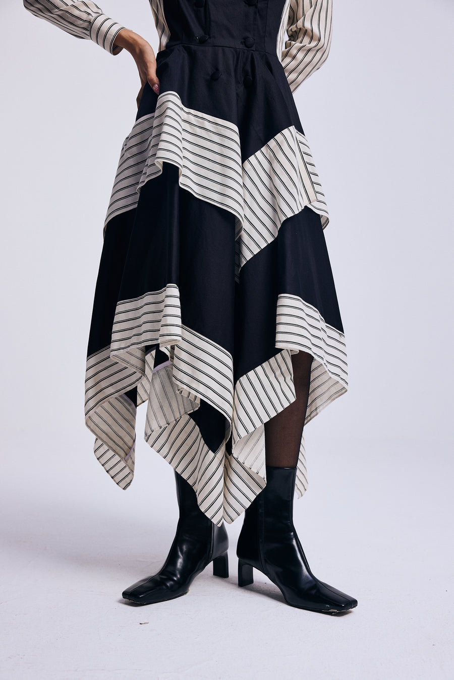 Lines Unfolding" Dress