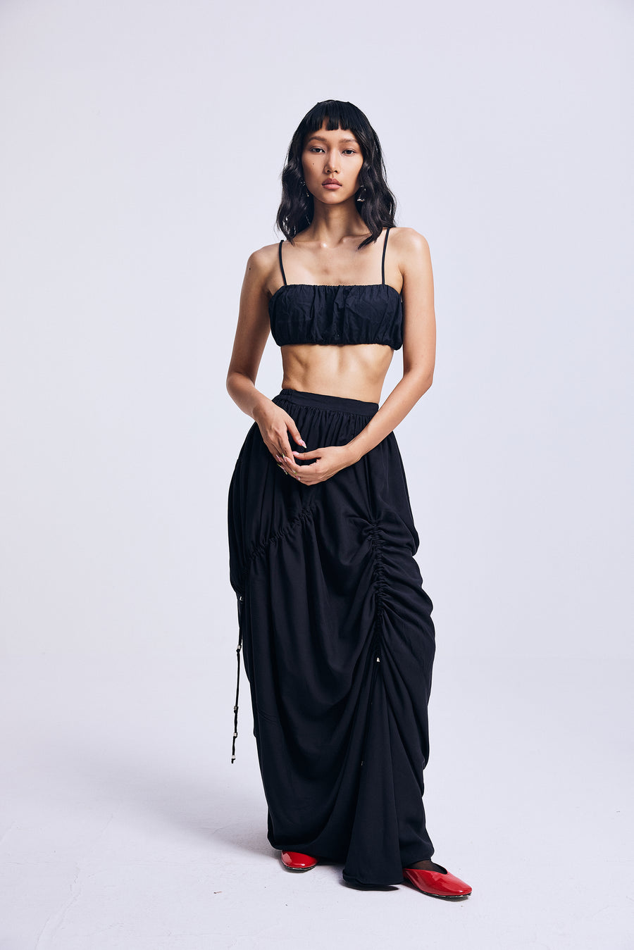Ruched in Silence" Skirt