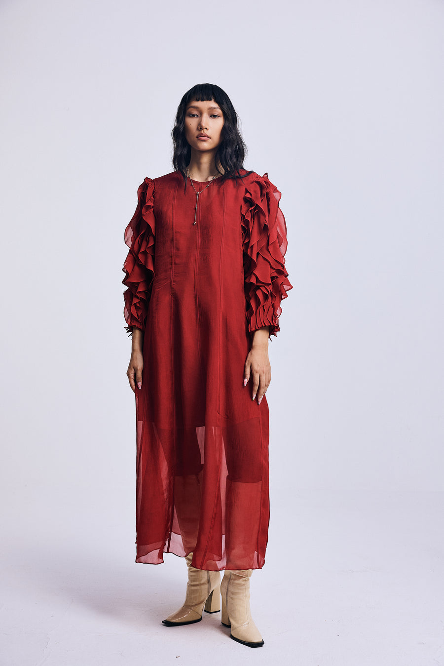 The Scarlet Fold" Dress