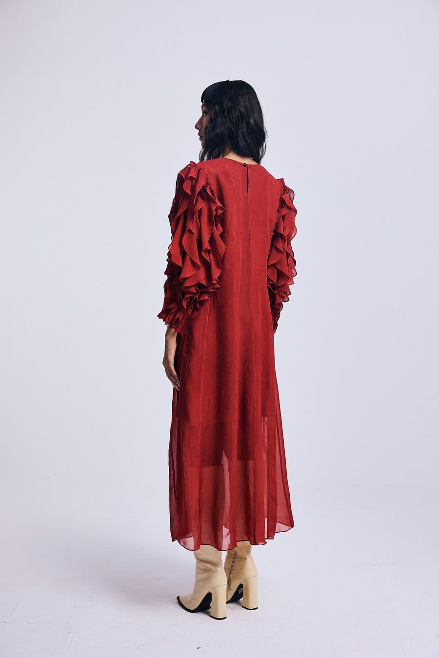 The Scarlet Fold" Dress