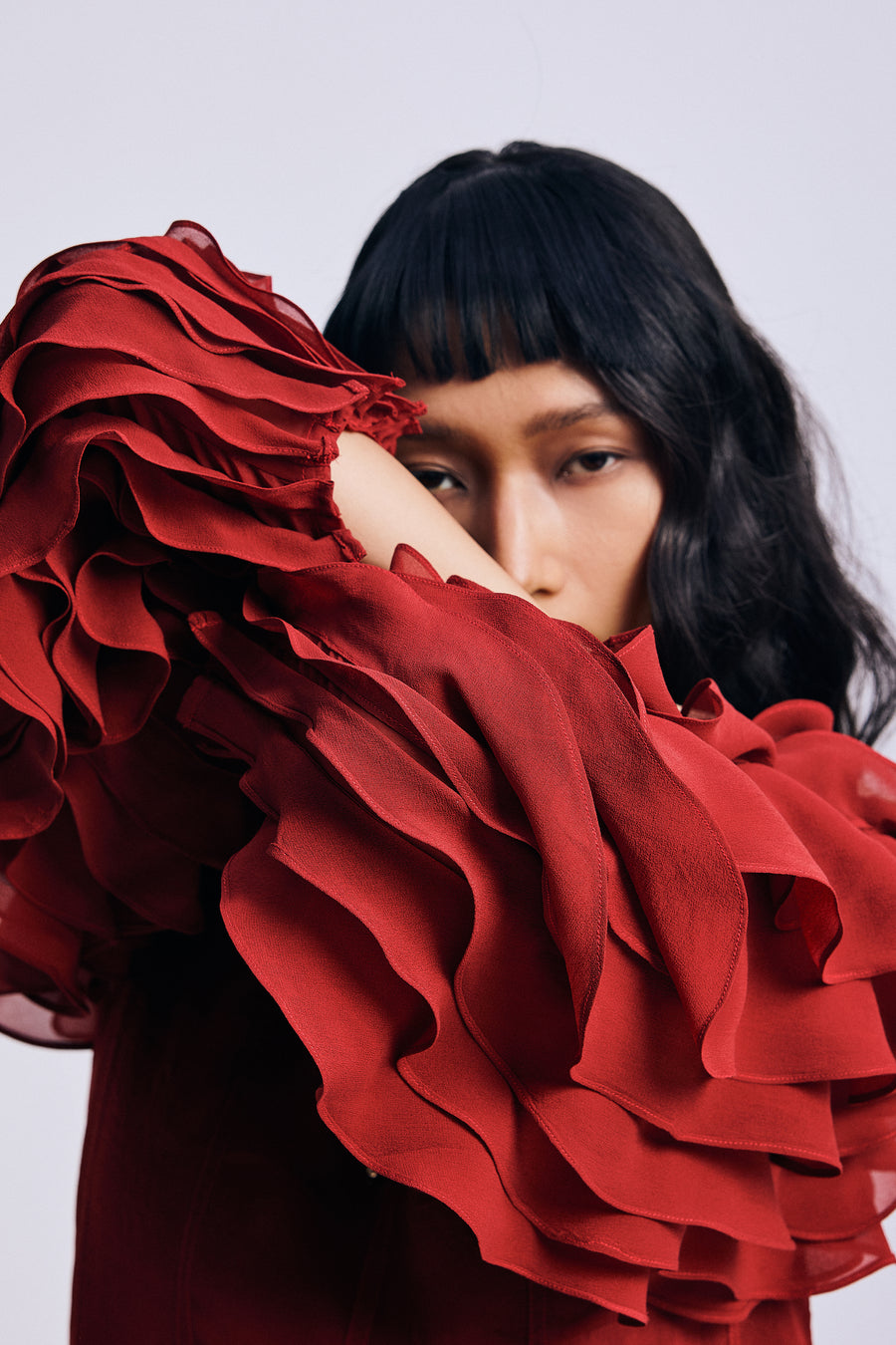 The Scarlet Fold" Dress