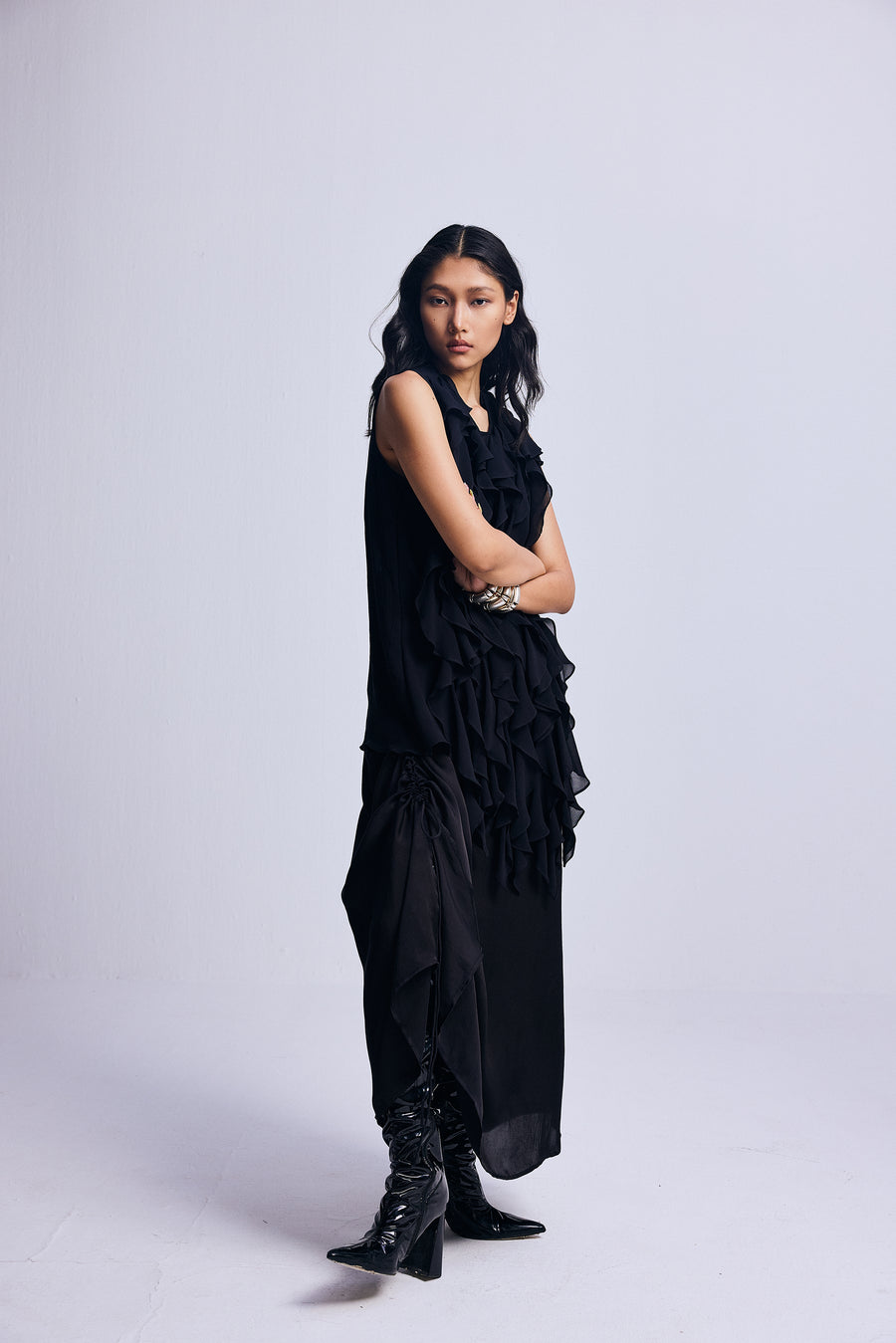 Whispered Volume" Dress