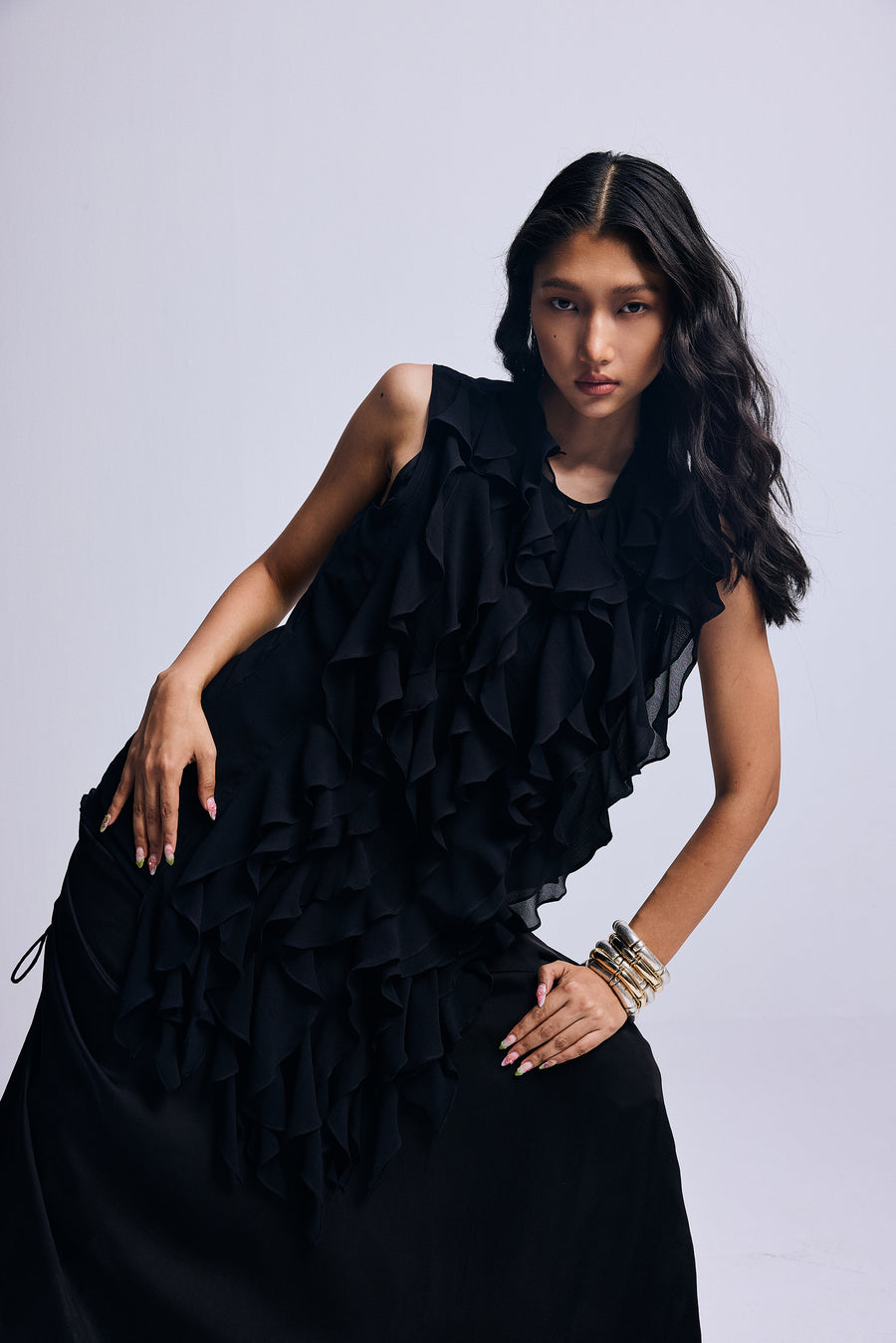 Whispered Volume" Dress