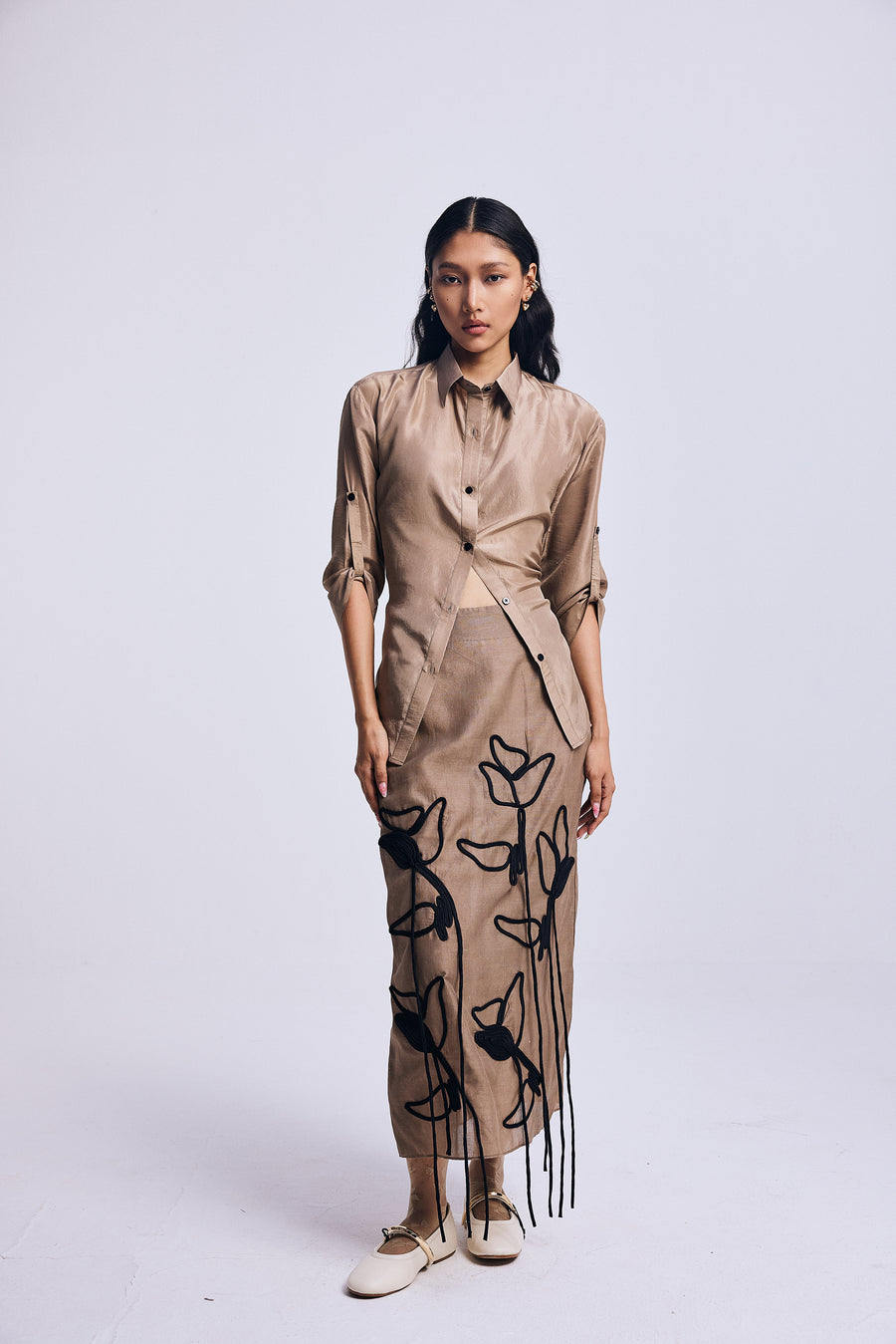 Sketch in Thread" Skirt