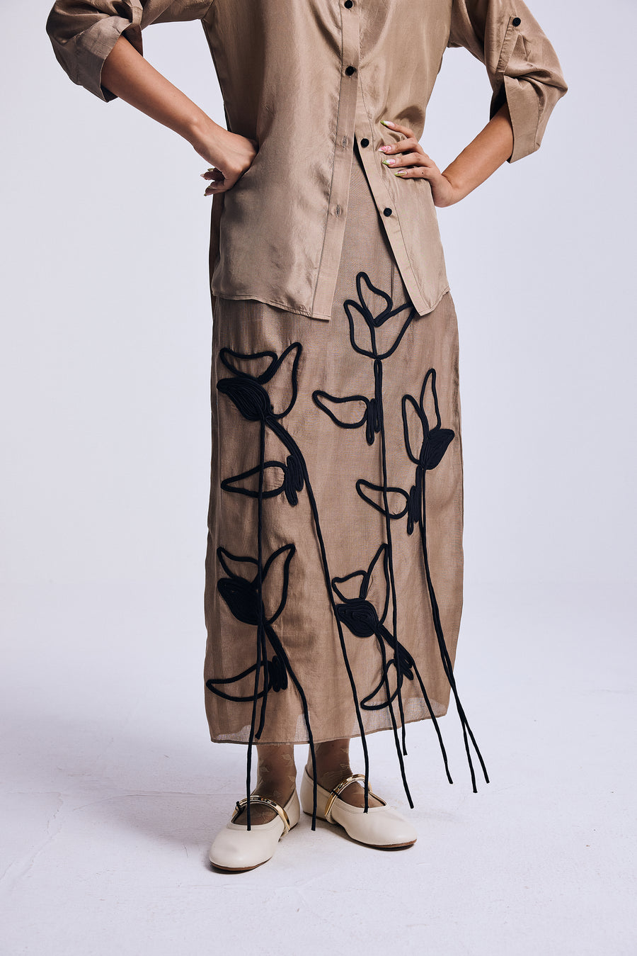 Sketch in Thread" Skirt