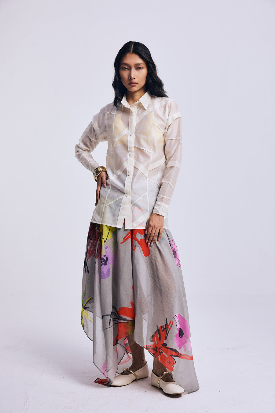 Whirl of Blossoms" Skirt
