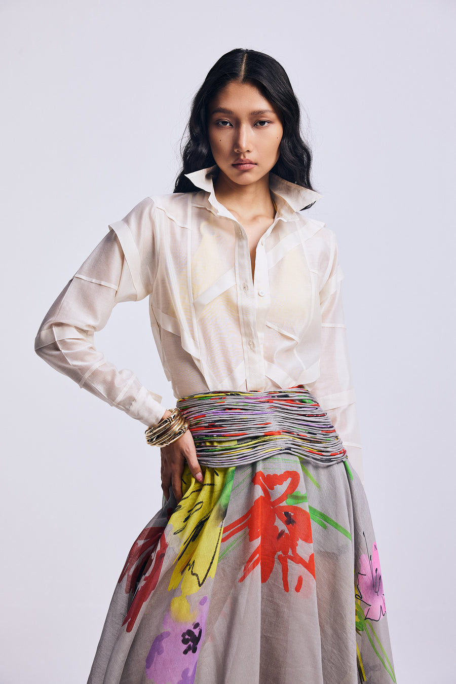 Echoes in Ivory" Shirt