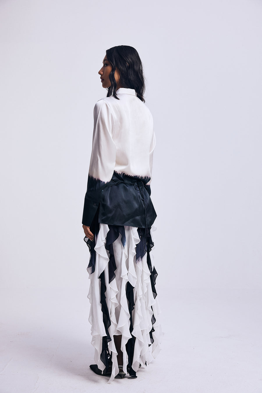 Smoke Petals" Skirt