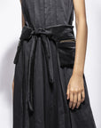 Jumpsuit with Overall Pleats