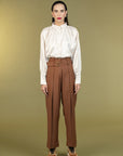 Wide Brown Trousers