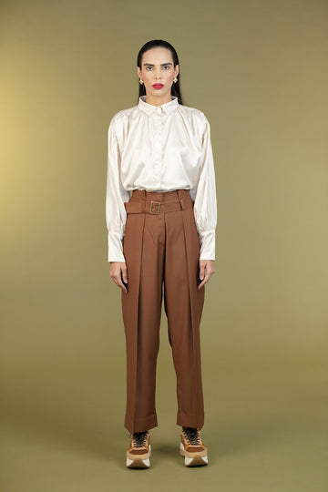Wide Brown Trousers