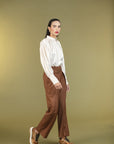 Wide Brown Trousers