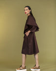 Brown Cape Dress