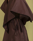 Brown Cape Dress