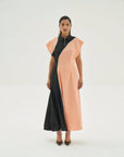 Colour block shift dress