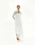 White organza dress